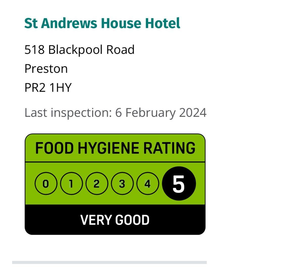 St Andrews House Hotel Preston  Eksteriør billede